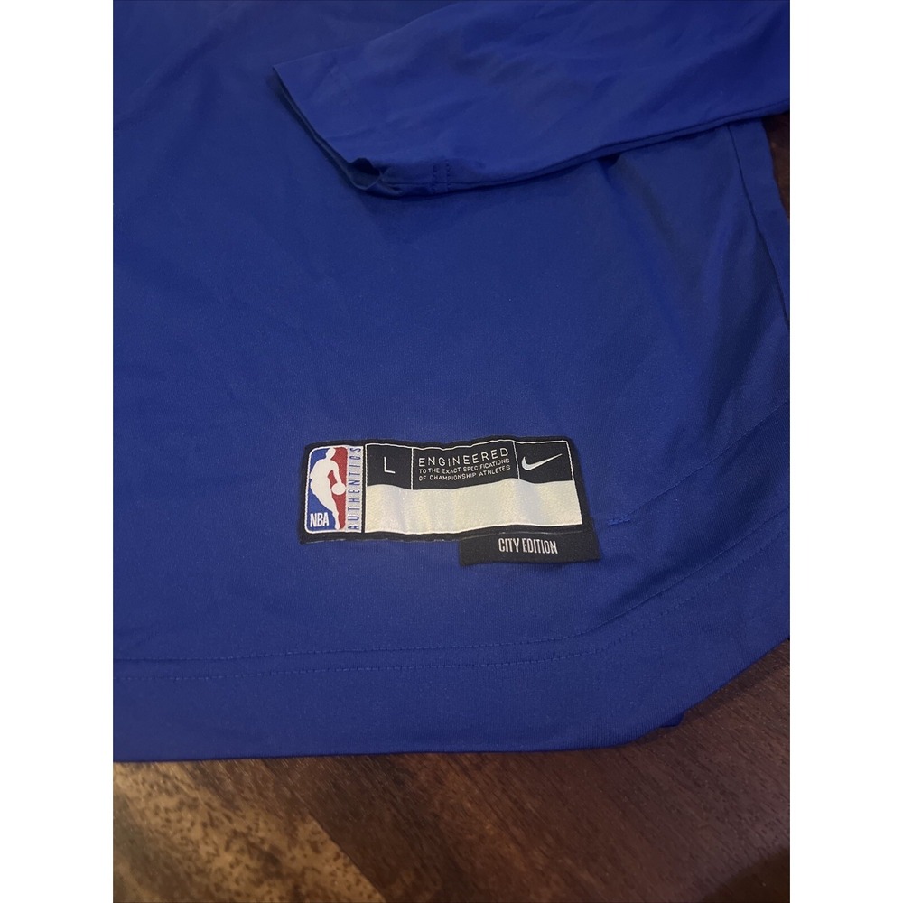 New Nike Mens Philadelphia 76ers NBA Shooting Warmup Shirt Size Large - Picture 3 of 7